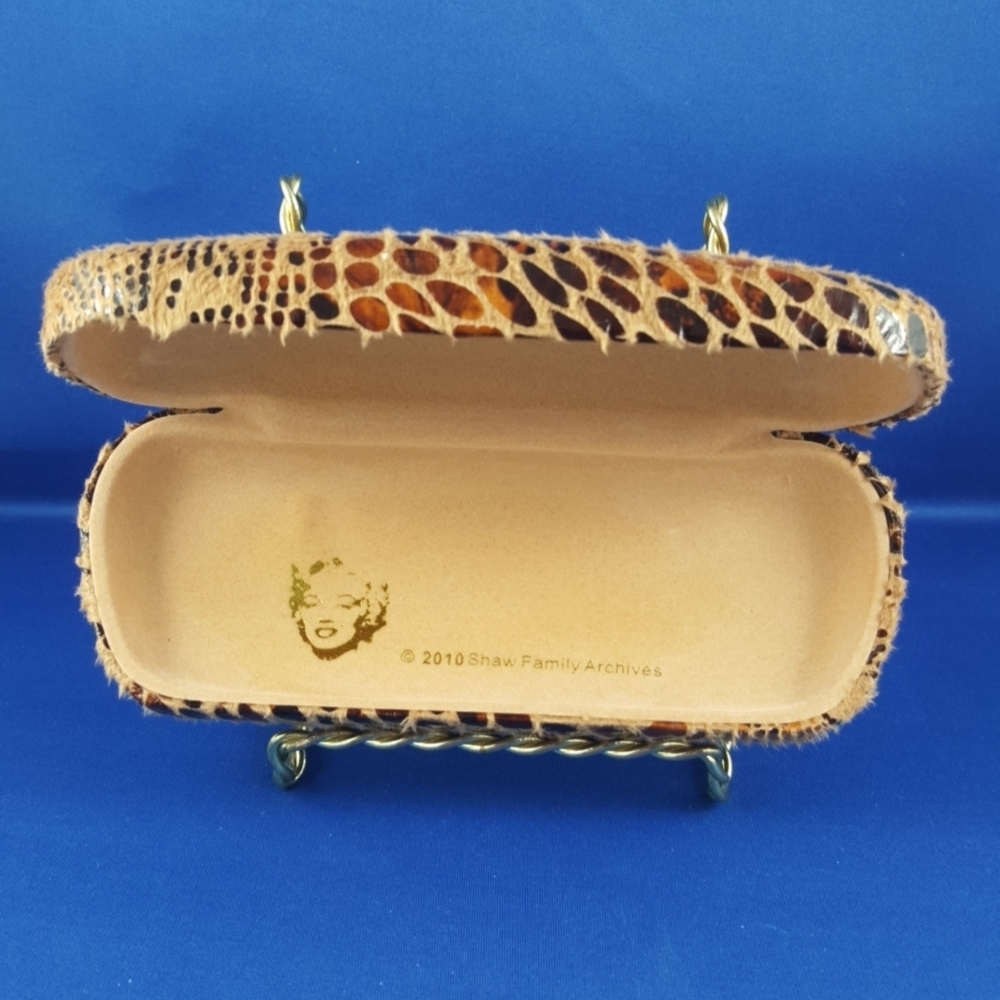 Marilyn Munro Commemorative Animal Print Glasses Sunglasses Case